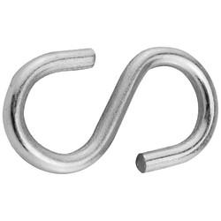 S Hook - 5 x 47mm - Zinc Plated - Pack of 10