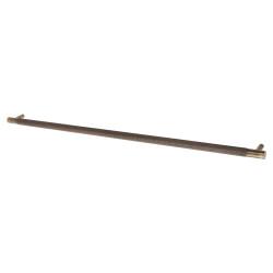 Alexander & Wilks Brunel 13mm Knurled T-Bar Cabinet Pull Handle - 448mm Centres - Antique Brass