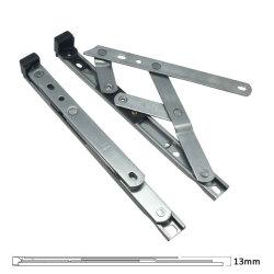 uPVC/Timber Standard Window Friction Stay Hinge - 13mm Stack - 10"/250mm - Top Hung - Pair
