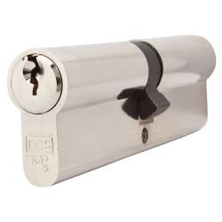 Touchpoint 5 Pin 100mm Euro Double Cylinder - 50 + 50mm - Polished Nickel - Keyed to Differ