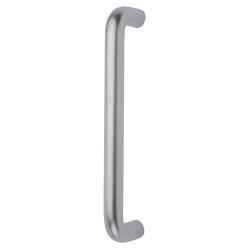 Altro Satin Aluminium 19mm D-Bar Door Pull Handle - Bolt Fix - 225mm Centres