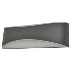 Integral LED Wave 7W LED Outdoor Up & Down Wall Light - IP54 - 3000K Warm White - Dark Grey
