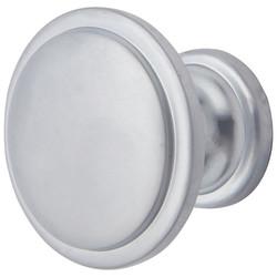 Hampstead Disc Round Cabinet Knob - 30mm Diameter - Matt Chrome
