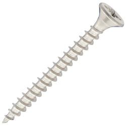 SiDAX Pozi Countersunk Wood Screws - 4.0 x 40mm - A2 Stainless Steel - Pack of 200