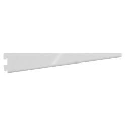 Rothley Twin Slot Shelf Bracket - 270mm Length - Matt White