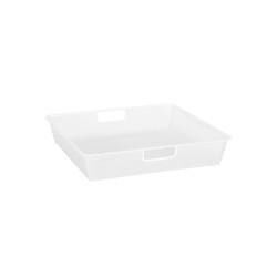 elfa Top Track System - Click In Shallow Mesh Basket for Gliding Frame - 427 x 427 x 85mm - White