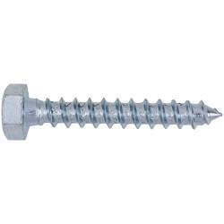 Coach Screw - M8 x 50mm - Zinc Plated - Pack of 5