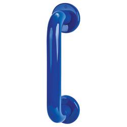 Hoppe AR602/300 Cobalt Blue Nylon D-Bar Door Pull Handle on Rose - Screw Fix - 300mm c/c