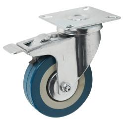 Coldene Castor - Swivel Braked - 45kg Max Weight - 75mm Diameter - Grey