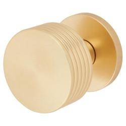 Jedo by Frelan Satin Brass Mortice Door Knob - 60mm Rose Diameter - Ribbon Range