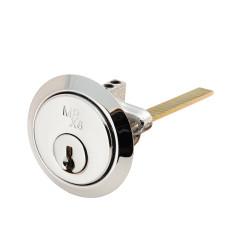 Eurospec 1 Star 6 Pin Replacement Rim Cylinder - Polished Chrome - Keyed to Differ