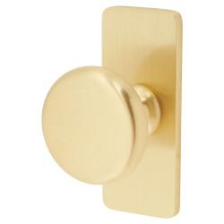 Crofts & Assinder Banbury Round Cabinet Knob - 32mm Diameter - Brushed Satin Brass