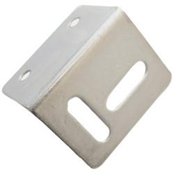 Strong Pattern Angled Table Stretcher Plate - 38 x 25 x 25mm - Self Colour Steel - Pack of 10