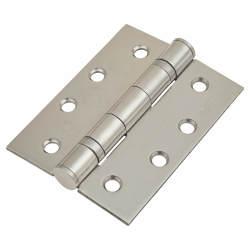 Enduro Twin Ball Bearing Grade 13 Butt Fire Door Hinge - 102 x 76 x 3mm - 316 Pol Stainless - Pair