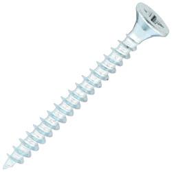 SiDAX General Purpose Pozi Countersunk Wood Screws - 4.0 x 40mm - Zinc Plated - Pack of 200