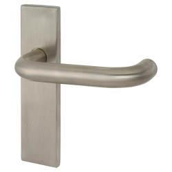 Touchpoint Satin Stainless Steel 19mm Return to Door Latch Door Handles - Square - 171 x 44mm