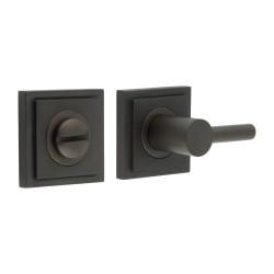 Burlington by Frelan Easy Turn & Release with Square Stepped Rose - 54 x 54mm - Dark Bronze