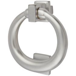 Altro Ring Door Knocker - Satin Chrome - Square - 115 x 100mm