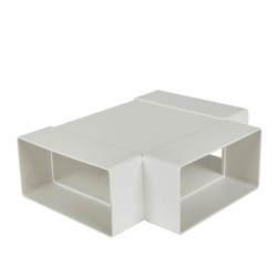 Manrose Horizontal Tee Piece - 110 x 54mm - White