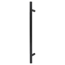 Hampstead Matt Black 23mm Lines T-Bar Pull Handle - 450mm Centres