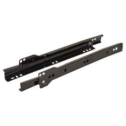 Klug Base Mount Drawer Runner - Single Extension - 550mm Length - 30kg - Black