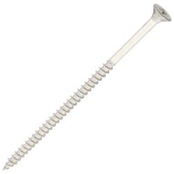 SiDAX Pozi Countersunk Wood Screws - 5.0 x 100mm - A2 Stainless Steel - Pack of 100