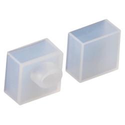 Integral LED End Cap From Left/Right End for 12 x 17mm Side Bend Neon Strip Light - Pack of 5