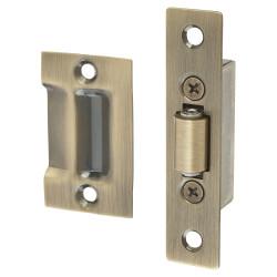 Altro Hi-Spec Roller Catch - 20 x 90mm Faceplate - Antique Brass
