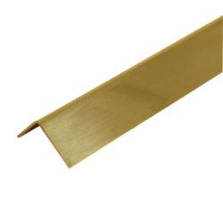 Hampstead 2000mm Solid Brass Angle - Equal Sided - 25 x 25 x 0.91mm - Polished