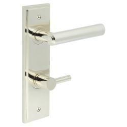 Burlington by Frelan Polished Nickel Fire Rated DIN Bathroom Door Handles - Richmond - Inner 3 - 200 x 55mm
