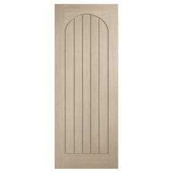 LPD Mexicano Arched 5 Panel Pre-Finished Solid Internal Door - 1981 x 838 x 35mm - Blonde Oak