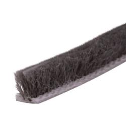 Exitex Sash Window Slide Pile with Fin - 100m Length - 5mm Pile - Grey