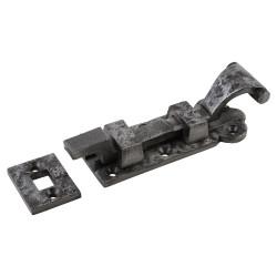 Olde Forge Polished Iron Necked Barrel Bolt - Blacksmith Range - 102 x 35mm