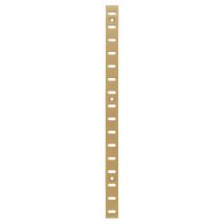 Altro Flat Bookcase Strip - 1829 x 19mm - Polished Solid Brass