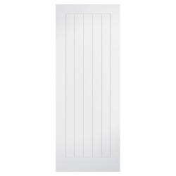 LPD Mexicano 5 Panel Primed Solid Internal FD30 Fire Door - 1981 x 762 x 44mm - White