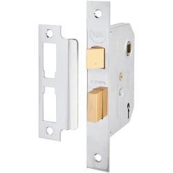 Yale 2 Lever Interior Door Sashlock - 80mm Case - 57mm Backset - Polished Chrome