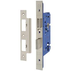 Altro Architectural DIN Euro Escape Sashlock - 85mm Case - 60mm Backset - Satin Stainless Steel