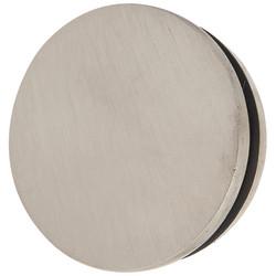 51mm Solid Brass Flat End Cap - Satin Nickel