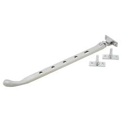 Altro Cast Bulb End Casement Window Stay - 12"/300mm Length - Satin Chrome