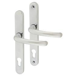 Rutland Polished Nickel uPVC Multipoint Door Handles - 92mm c/c - Frontier Collection