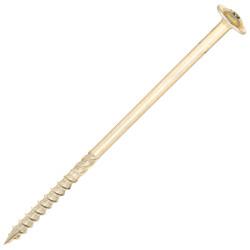 SiDAX Timber Frame Screws Wafer Head - 6.7 x 150mm - Yellow Zinc - Pack of 50