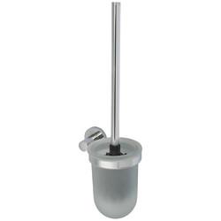 Fitzroy of London Style Toilet Brush Holder - 365 x 135 x 110mm - Polished Chrome