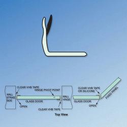 Clear PVC Shower Seal - Angle Jamb - Suits 6-12mm Glass
