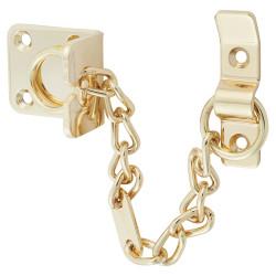 Carlisle Brass Heavy Duty Security Door Chain - 195 x 45mm - Polished Brass