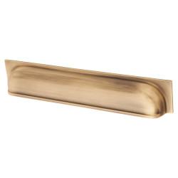 Alexander & Wilks Quantock Cabinet Cup Handle - 203mm Centres - Antique Brass