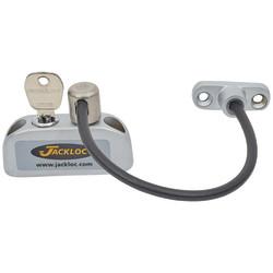 Jackloc Pro-5 Key-Locking Cable Window Restrictor - Satin Chrome