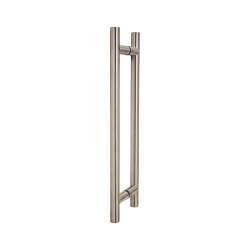 Altro Satin Stainless Steel 19mm T-Bar Door Pull Handles - Back to Back - 305mm Centres