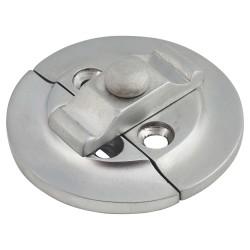 Round Butterfly Catch - 38mm Diameter - Satin Chrome