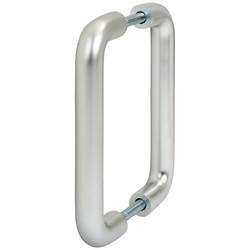Altro Satin Aluminium 19mm D-Bar Door Pull Handles - Back to Back - 150mm Centres