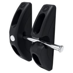 D&D Locking Toggle Gate Latch - 120 x 40mm - Black